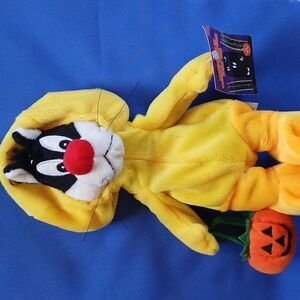 Sylvester In Tweety Costume Bean Bag